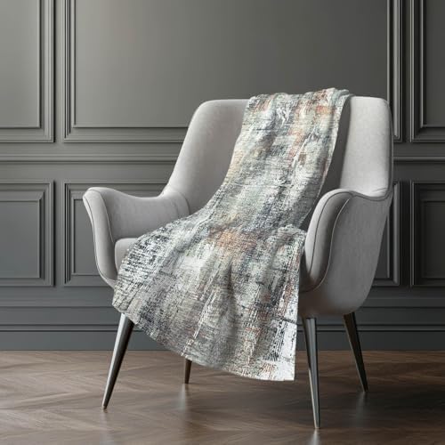 Addison Rugs ASB725 Taupe 50" x 70" Oversized Sherpa Throw Blanket
