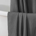 Aiyufeng 3D Textured Grey Shower Curtain for Bathroom, Fabric Shower