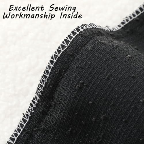 FUTEI Pack of 2 Boucle Textured Throw Pillow Covers 18x18 Inch, Black