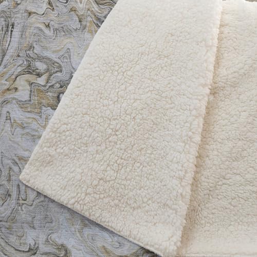 Addison Rugs ASB603 Taupe 50" x 70" Oversized Sherpa Throw Blanket
