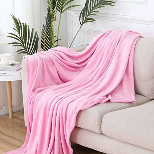 Faux Fur Throw Blanket,80" X 60" Fleece Cozy Soft Fluffy Brown Throw