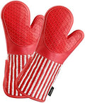 Alselo Silicone Oven Mitts Heat Resistant 932°F with Waterproof &