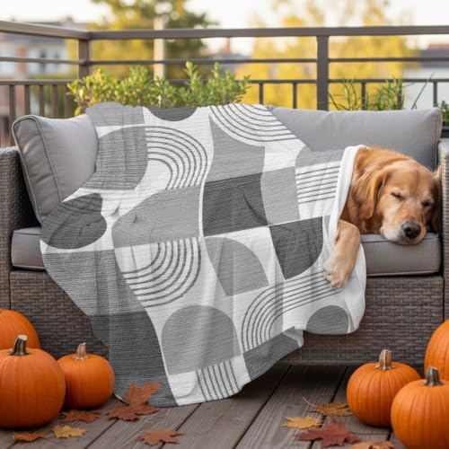 Flannel Fleece Blanket 60" x 80", Bohemia Microfiber Cozy Soft Throws