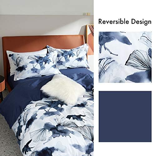 MILDLY Cotton Queen Duvet Cover Pillow Shams 3 Pieces Set Designed