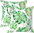 Feelyou Tropical Leaves Throw Pillow Covers Kids Soft Decorative 22" x