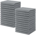 Homaxy 100% Cotton Kitchen Dish Cloths 24 Pack, 12"x12" Dish Rags