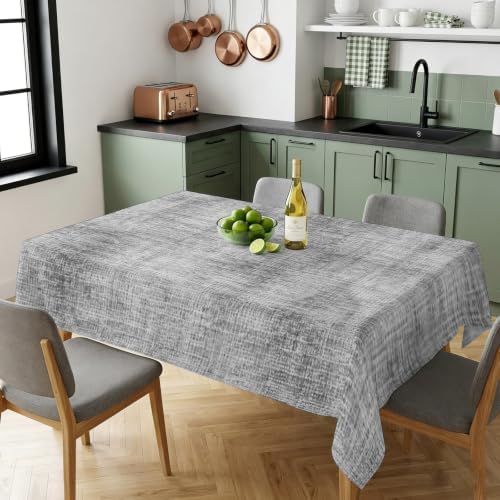 Gray Texture Pattern Rectangle Tablecloth 60x120 Inches, Minimalist