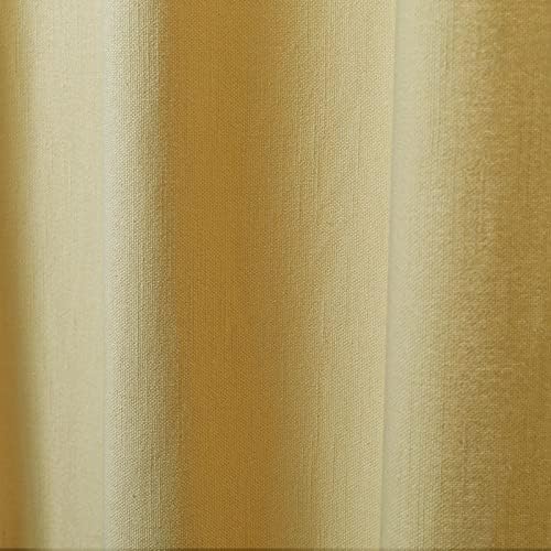 ChadMade 100% Cotton Duck 84 Inches Long Drapery Light Filtering, 1