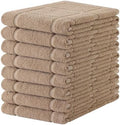 Homaxy 100% Cotton Kitchen Towels 18"x28", 8 Pack Dish Towels, Khaki