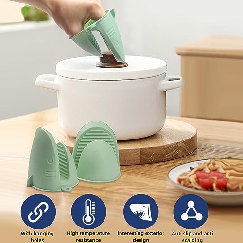 Oven Mitts,Mini Oven Gloves Silicone Heat Resistant Cooking Pinch
