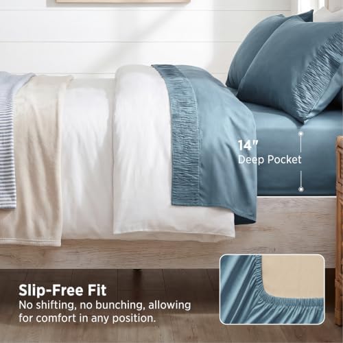 Bedsure Twin XL Sheets Dorm Bedding - 3 Pieces Soft Extra Long Twin