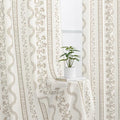 Linen Curtains 96 Inches Long 2 Panel Set,Modern Farmhouse Floral