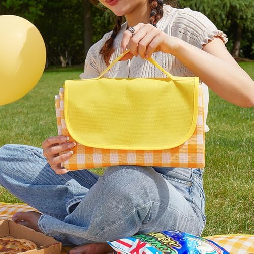 LRUUIDDE Extra Large 80"x 80" Beach Blanket, Outdoor Picnic Blankets