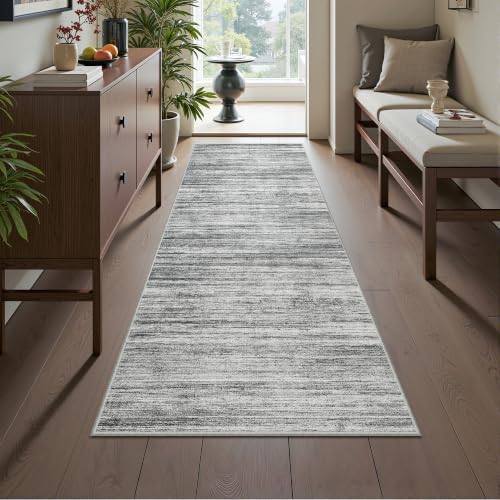 2x6 Runner Rug Non Slip,Washable Hallway Runner Rug,Grey