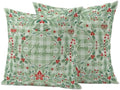 Outdoor Pillow Covers 18 x 18, Christmas Waterproof Throw Pillow Cover