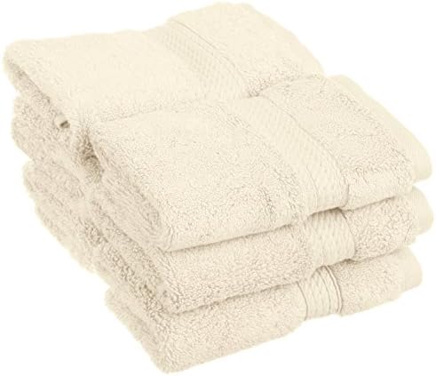 BLUENILEMILLS Egyptian Cotton 6-Piece Towel Set, Includes 6 Face