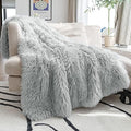 JONIYEAR Decorative 2.8" Long Hair Soft Fuzzy Faux Fur Throw Blanket