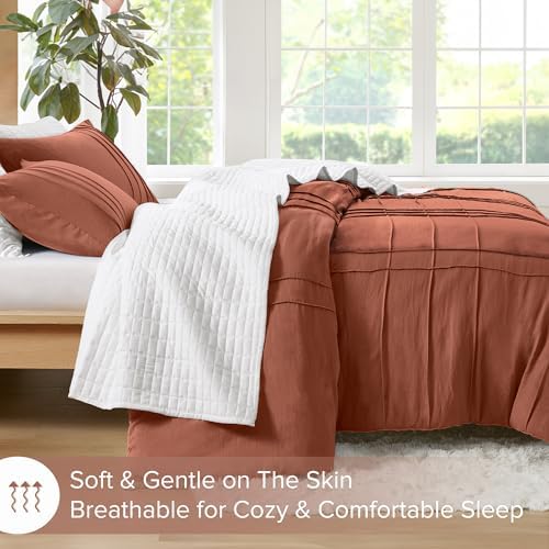 Comfort Spaces Porter Soft California King Comforter Set, Clay