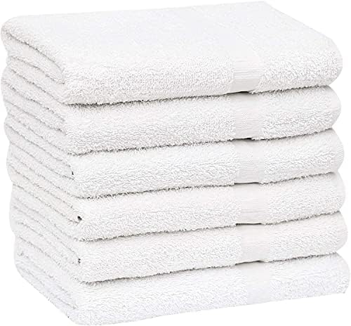 Gold Textiles 60 Pack White Hotel Bath Towels Bulk 20x40 Inches