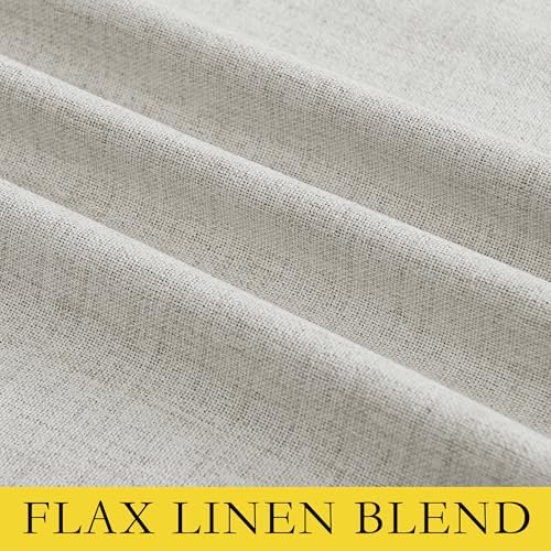 NICETOWN 100% Black Out Curtains 63 inch Long 2 Panels, Alabaster Gray