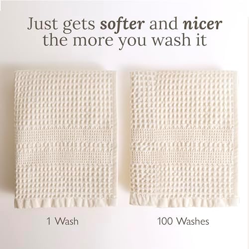GILDEN TREE Waffle Hand Towels for Bathroom Quick Dry Towel Super