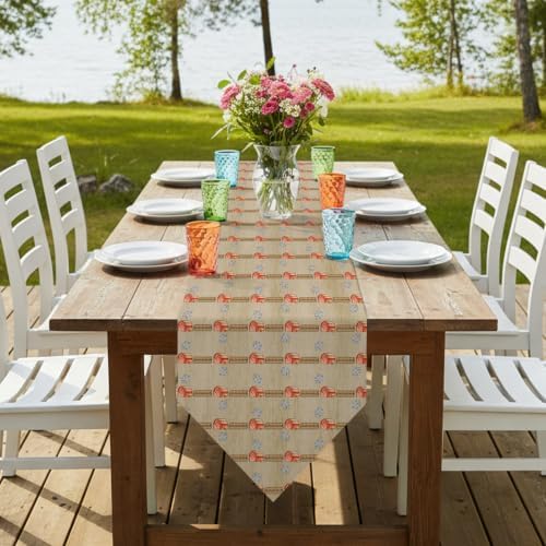 Farmhouse Barn Table Runner 108 inches Long Rustic Minimalist Harvest