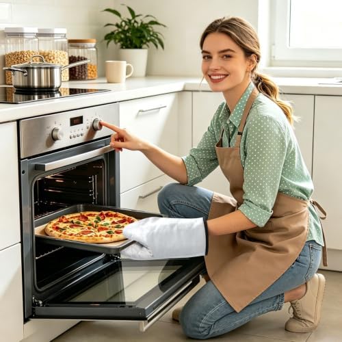 Pale Grey Oven Mitts and Pot Holders Set 2 Pack
