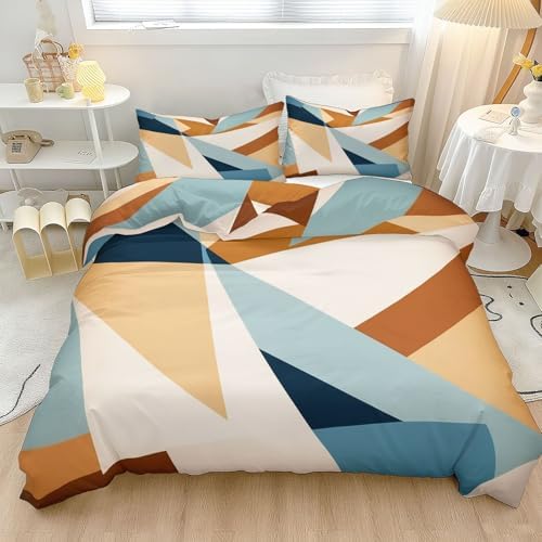 Soft Breathable Duvet Cover Minimalist Abstract Geometric Pattern
