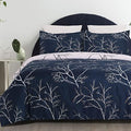 Soft Brushed Microfiber Duvet Cover Set with Zipper Closure and Corner