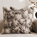 DEZENE Pack of 2 Vintage Floral Throw Pillow Covers 22x22 Boho