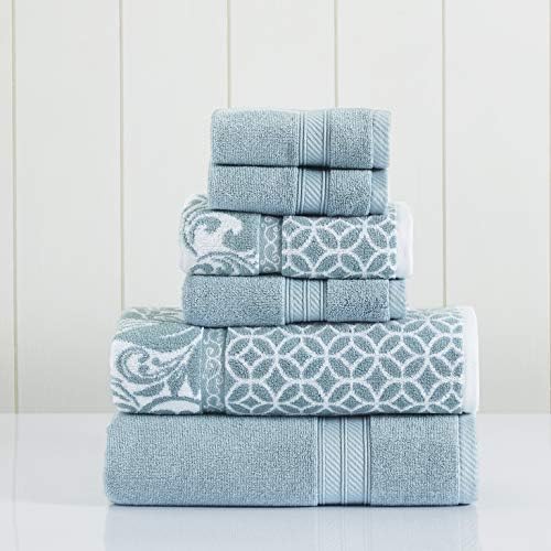 Modern Threads Trefoil Filigree and Amrapur Overseas 6-Piece Yarn Dyed