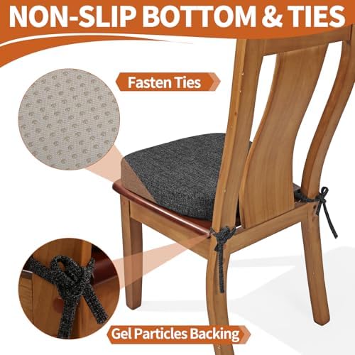 SINOSSO Thickened 2.5" Dining Chair Cushion, Soft Blended High Density