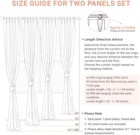 Dark Grey Total Blackout Linen Pinch Pleated Curtains 84 Inches Long