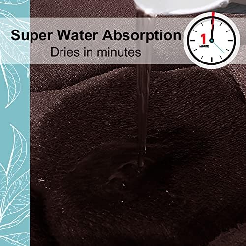 OLANLY Memory Foam Bath Rugs and Toilet Rug U-Shaped, Bath Rug Size