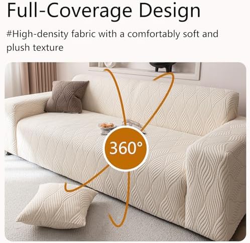 Stretch Sofa Slipcover - Full Coverage Couch Cover for Sofa with