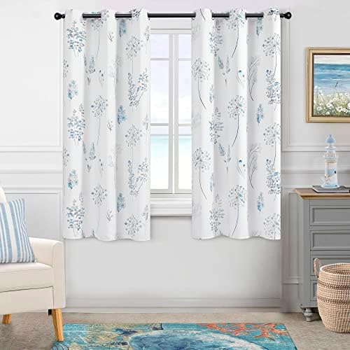 Decorative Curtains 63 Inch Length for Bedroom 2 Panels Room Darkening