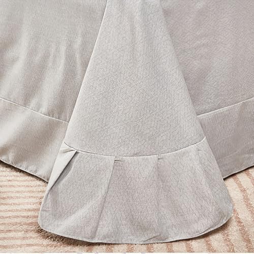 100% Cotton Floral Duvet Cover Queen, Soft Long-Staple Cotton