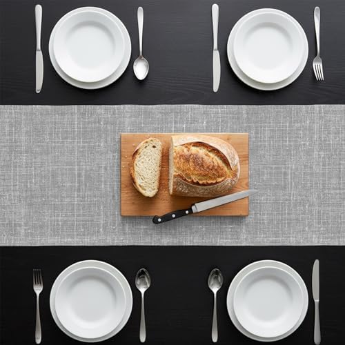Grey Table Runner 108 Inch Long Dresser Scarves Linen Tablerunners