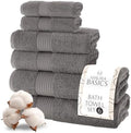 MAURA Basics Bath Towel Sets for Bathroom with Hanging Hook Loops. 2
