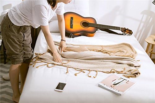 Home-organizer Tech 100-percent Cotton Cable Knitted Woven Soft Throw