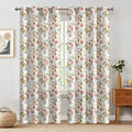 Fchen art Curtains William Morris Brown Poly Grommet Living 52x84 2