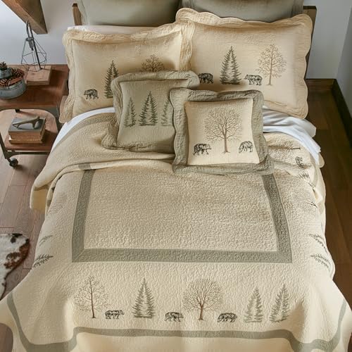 Donna Sharp King Bedding Set - 3 Piece - Bear Creek Cotton, 110" x 96"