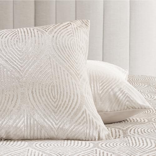 Madison Park Velvet Jacquard Champagne King Comforter Set, 7pc
