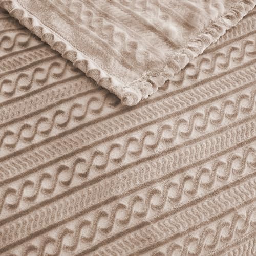 Soft Cozy 120x138 Inches Seamless Oversized King Fleece Blanket, 3D