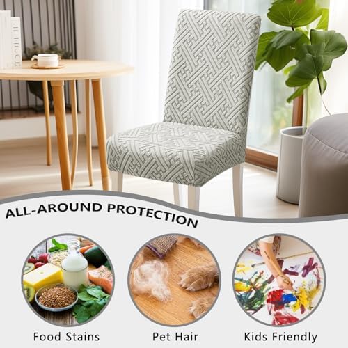 Chair Covers for Dining Chairs, Stretch Jacquard Dining Chair