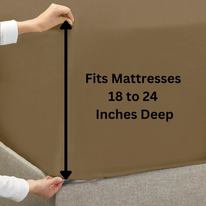 Extra Deep Pocket Sheets - Twin XL 4 Piece Sheet Set - Extra Deep Bed