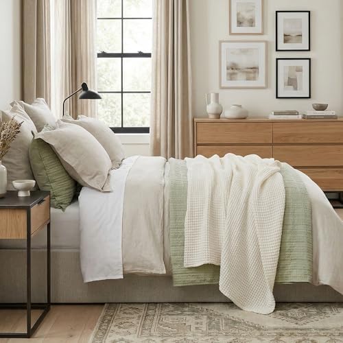 Levtex Home - Waffle Blanket - King Size (108x86in) - Textured Waffle