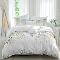 Chic D Duvet Cover Set Queen Size Leafs Plants Comforter Sets 1 Duvet