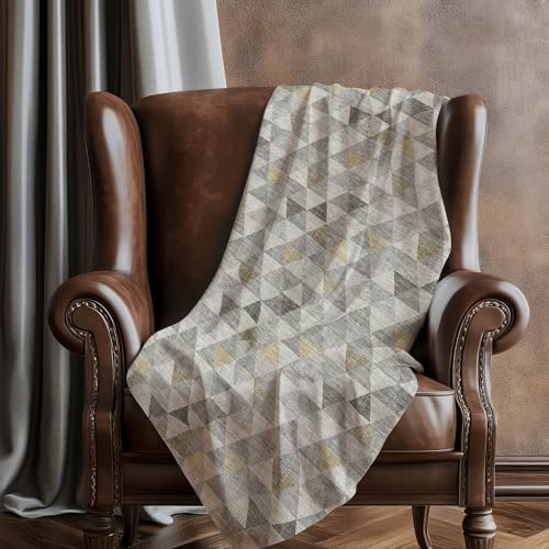 Addison Rugs ASB612 Taupe 50" x 70" Oversized Sherpa Throw Blanket