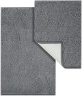 LINLA Bathroom Rugs Sets 2 Piece, Absorbent Soft Chenille Bath Mat